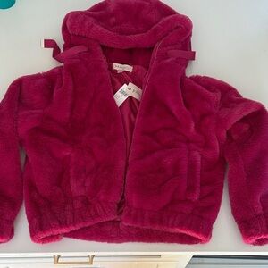 Plush Pink Faux Fur Jacket - Philosophy NWT